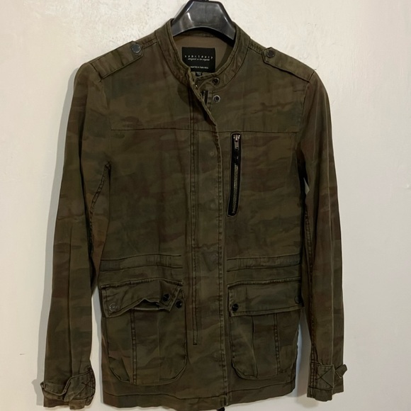 Sanctuary Los Angeles Camo army inspired jacket XS fits larger - Picture 1 of 9